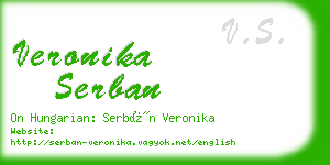 veronika serban business card